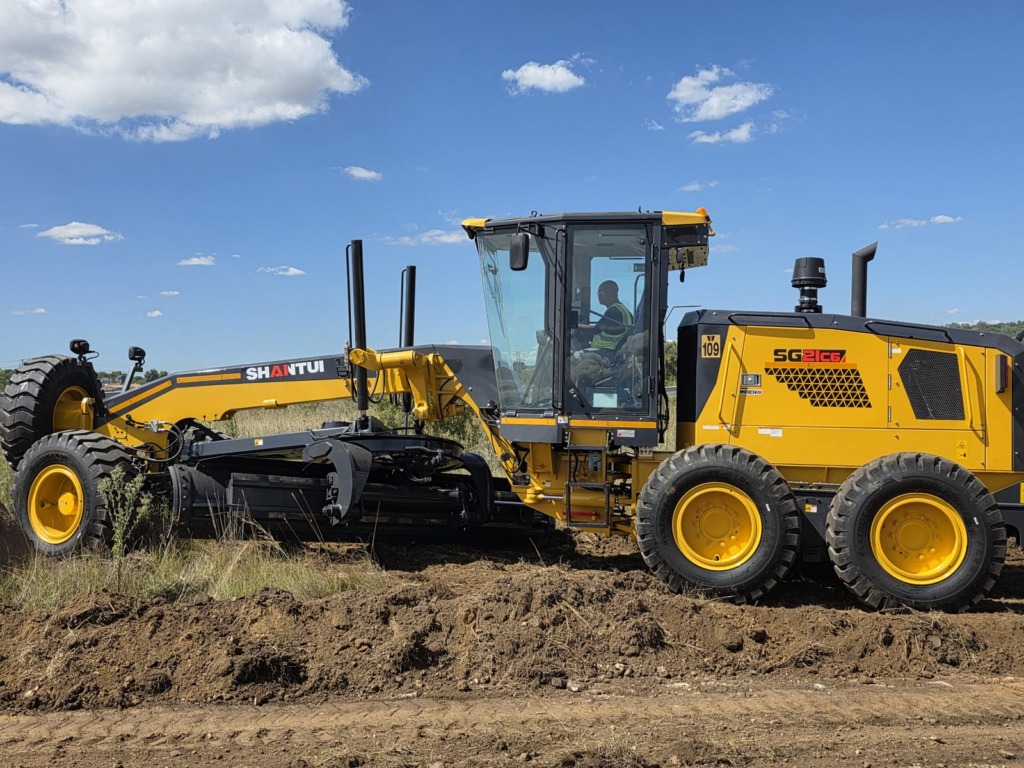 Grader working on site