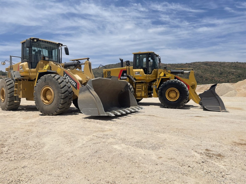 Two WNR loaders parked on site